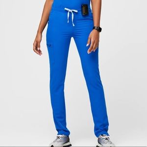 Figs Yola Skinny Scrub Pant in Royal Blue